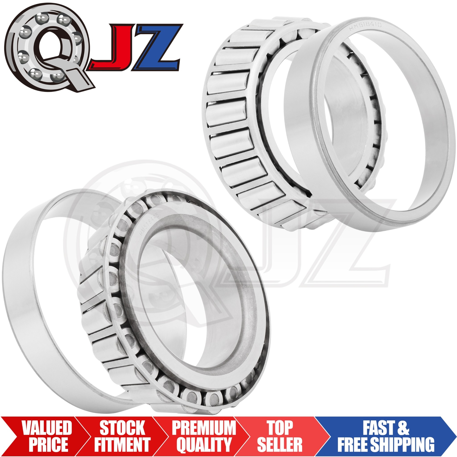 [Qty.2] New HM518445-HM518410 Tapered Roller Bearing Set [3-1/2″ OD x 1.5625″ W]