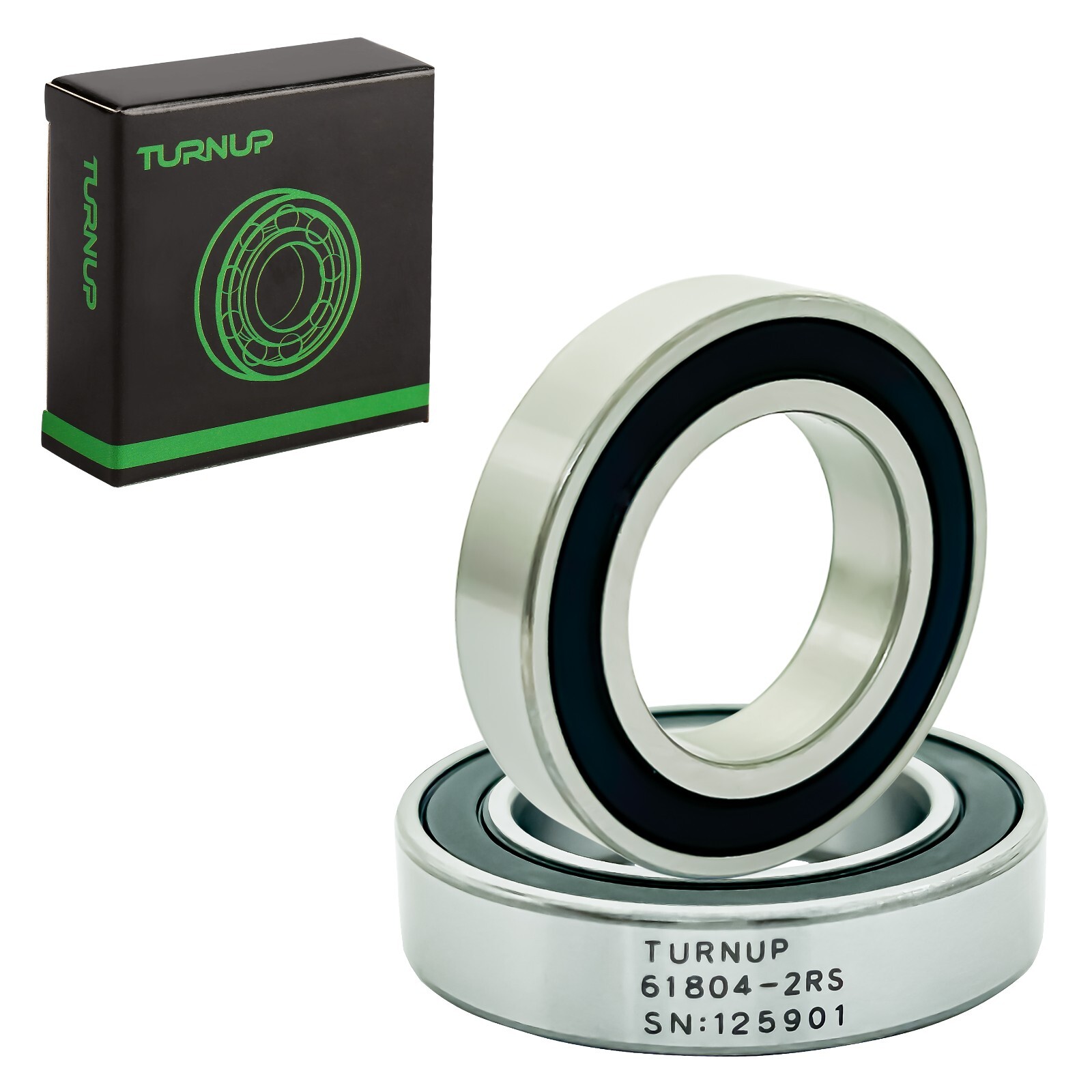 (2 PCS) 6804-2RS, 61804-2RS Ball Bearing 20x32x7mm 6804 2RS Rubber Sealed