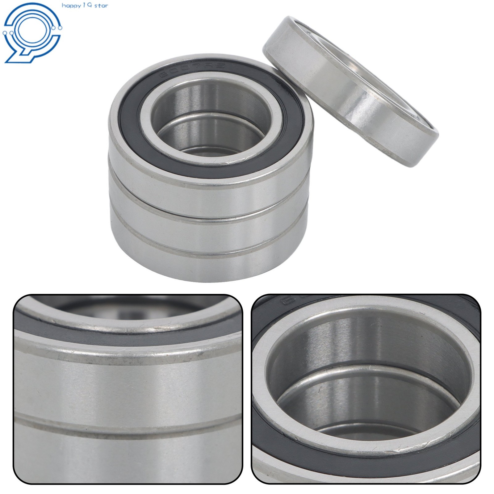 6007-2RS Deep Groove Ball Bearings 10pcs 35x62x14mm Sealed