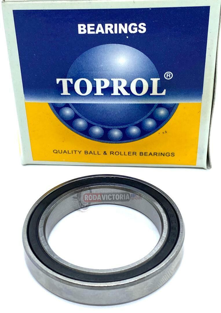 TOPROL 6807-2RS DEEP GROOVE BALL BEARING, RUBBER SEALED 6807-RS 61807