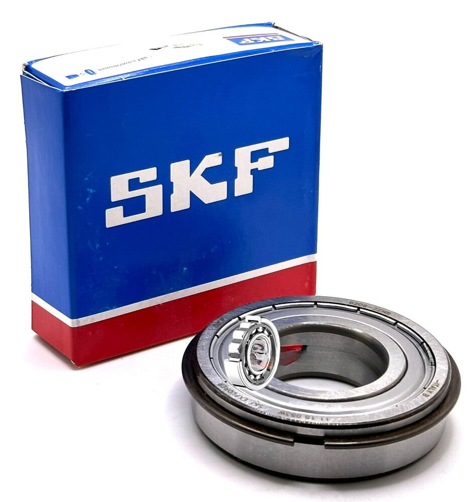 SKF 6206 ZZ NR BALL BEARING, METAL SHIELDED + SNAP RING 30x62x16mm