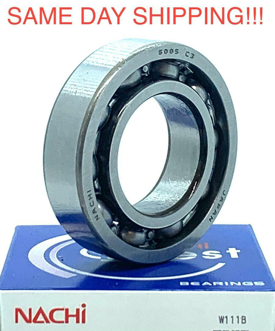 NACHI 6005 Bearing Open C3 Japan 25x47x12 Ball BeariNG / SAME DAY SHIPPING
