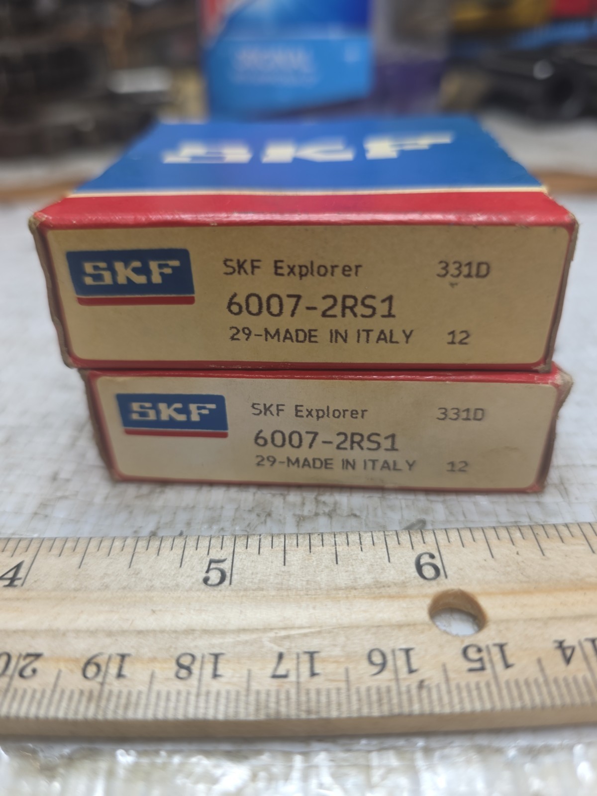 NEW QTY OF 2 SKF 6007-2RS1/C3 Bearing 35x62x14 Sealed C3 NEW