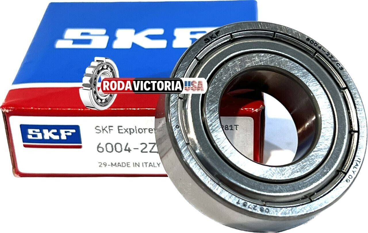 SKF 6004-ZZ Brand 6004 ZZ Double Metal Shield, 20x42x12 mm SAME DAY SHIPPING!!!