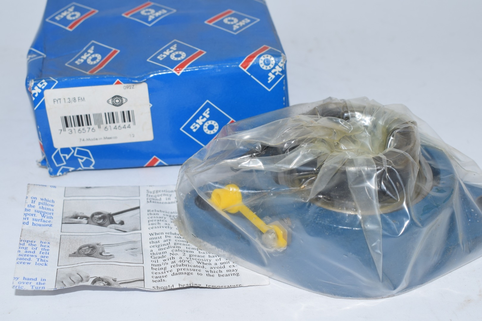 NEW SKF FYT 1.3/8 FM Standard Duty Non-Expansion Flanged Ball Bearing Unit, 1-3/