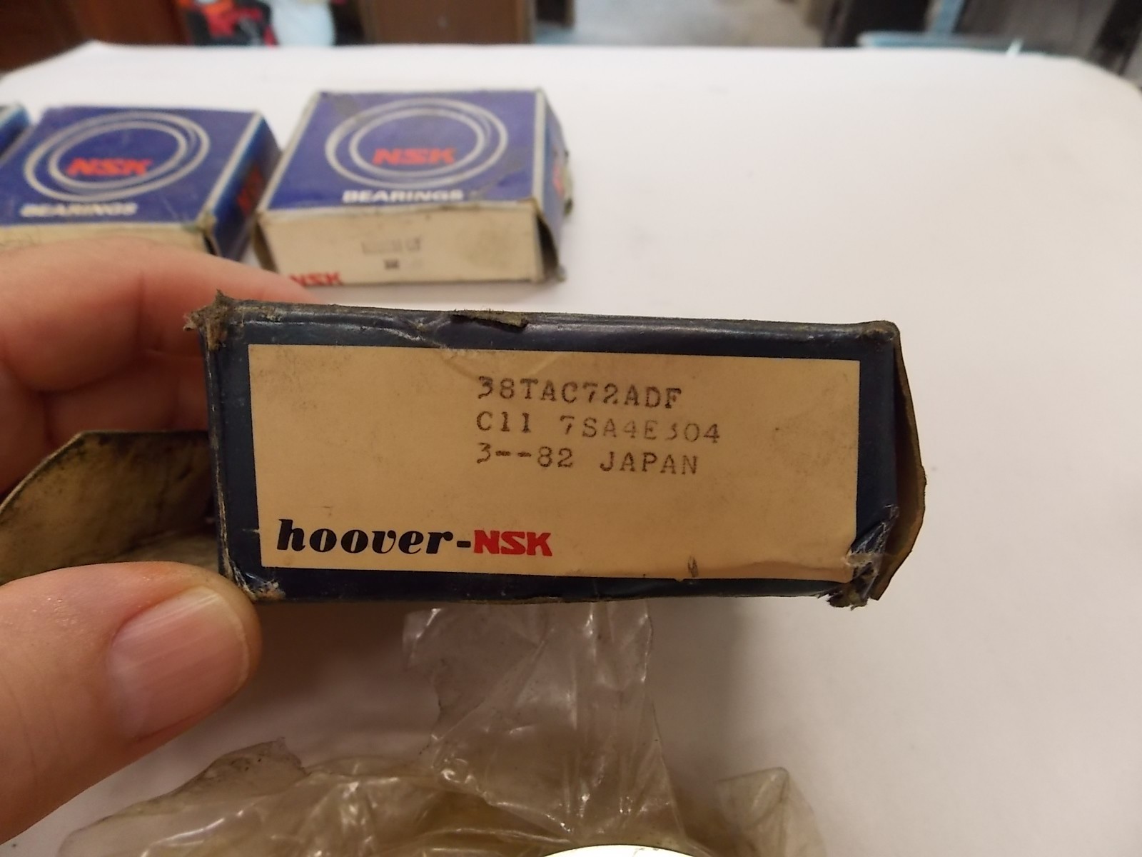 NOS NSK 38TAC72A DF Precision Angular Thrust Bearing Pair 38mmx72mmx15.875mm T4