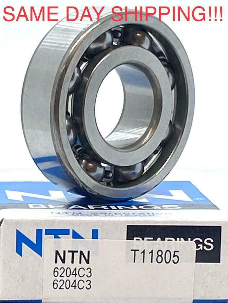 NTN 6204 C4 DEEP GROOVE BALL BEARING 20x47x14mm – OPEN TYPE NO SEALS