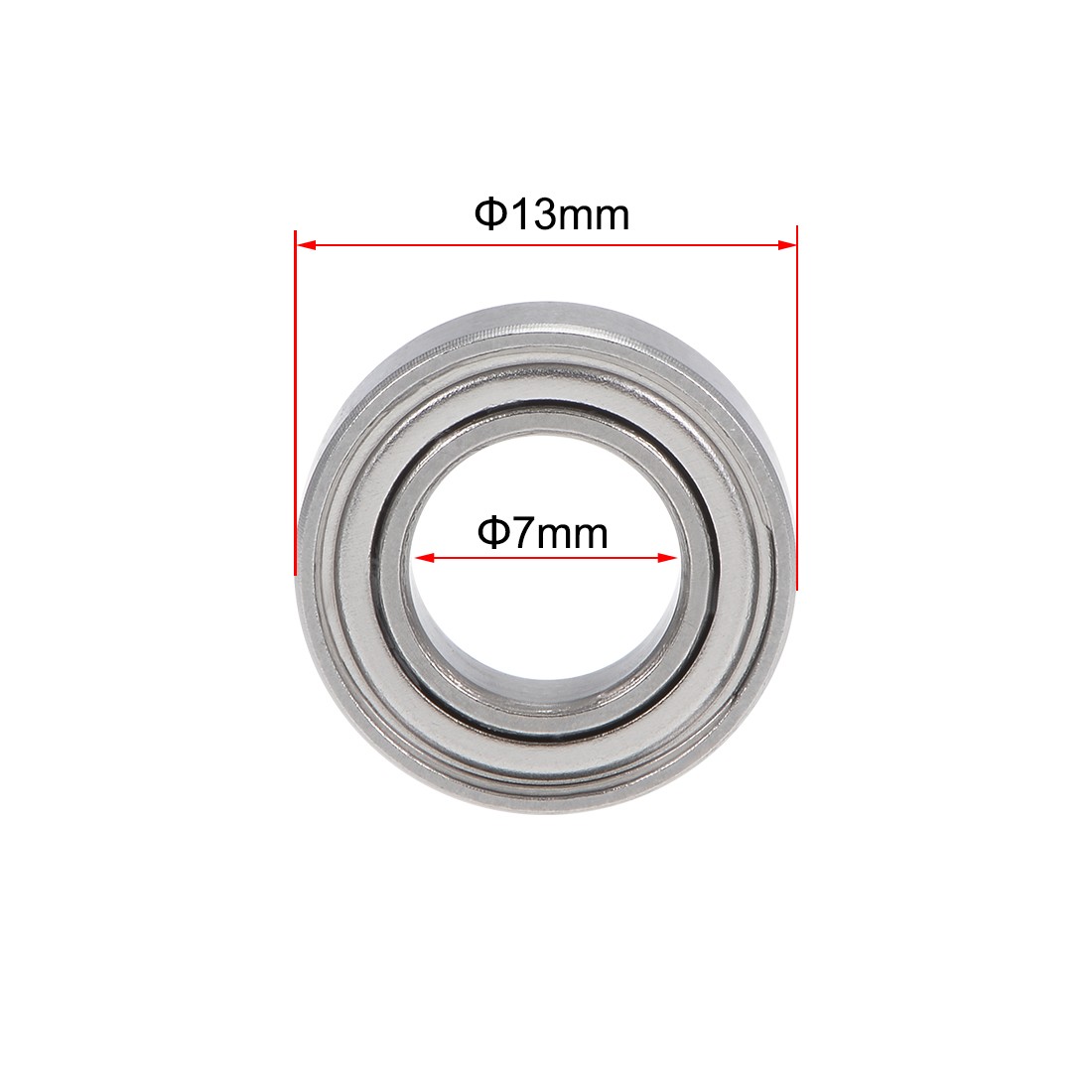 SMR137ZZ Stainless Steel Ball Bearing 7x13x4mm Shielded MR137ZZ Bearings 5Pack