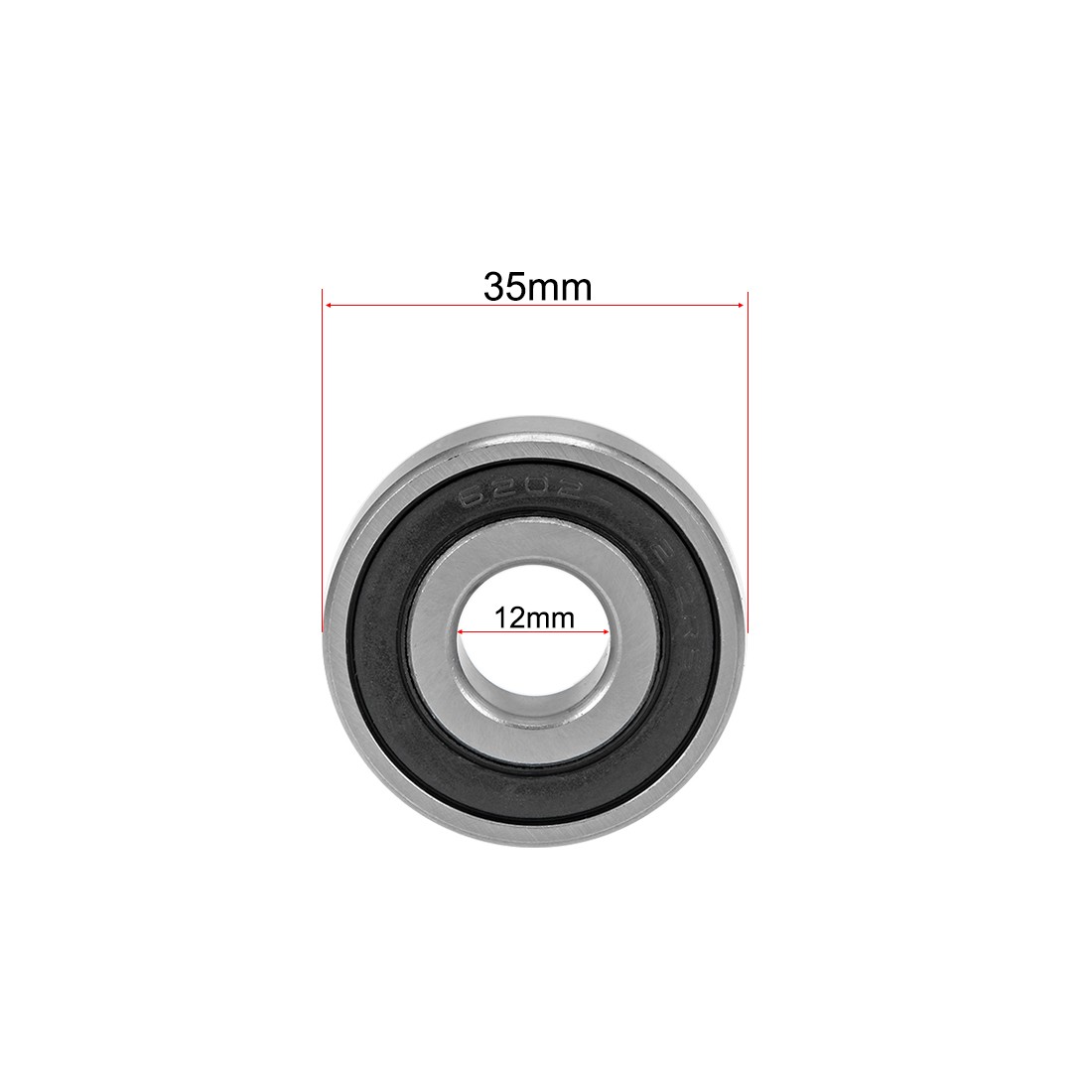 6202-12-2Rs Deep Groove Ball Bearing 12x35x11mm Steel Z2 Bearings