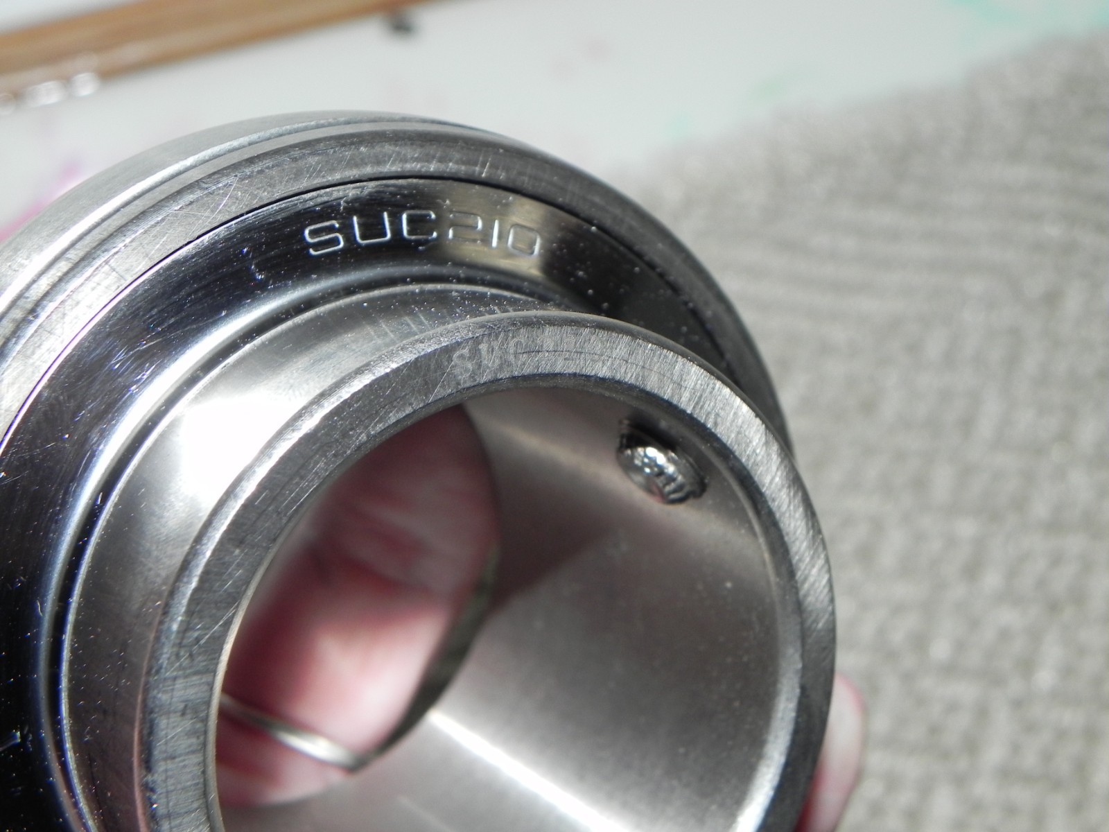 FSY SUC210 Stainless Steel Insert Bearing, Bore 50 mm (2 in), 90mm (3.54 in)OD