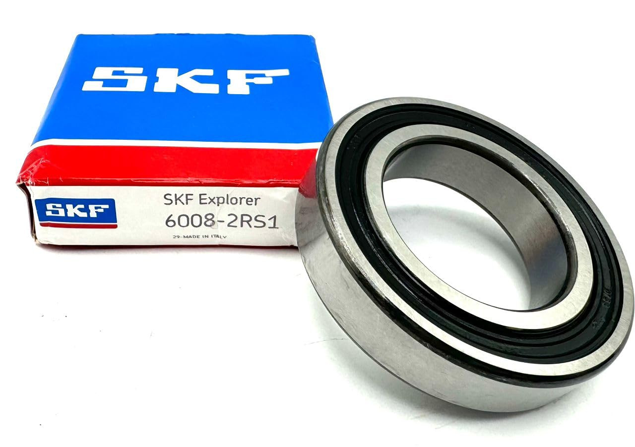 SKF 6008 2RS1 DEEP Groove Ball Bearing, Rubber Sealed 40X68X15 MM