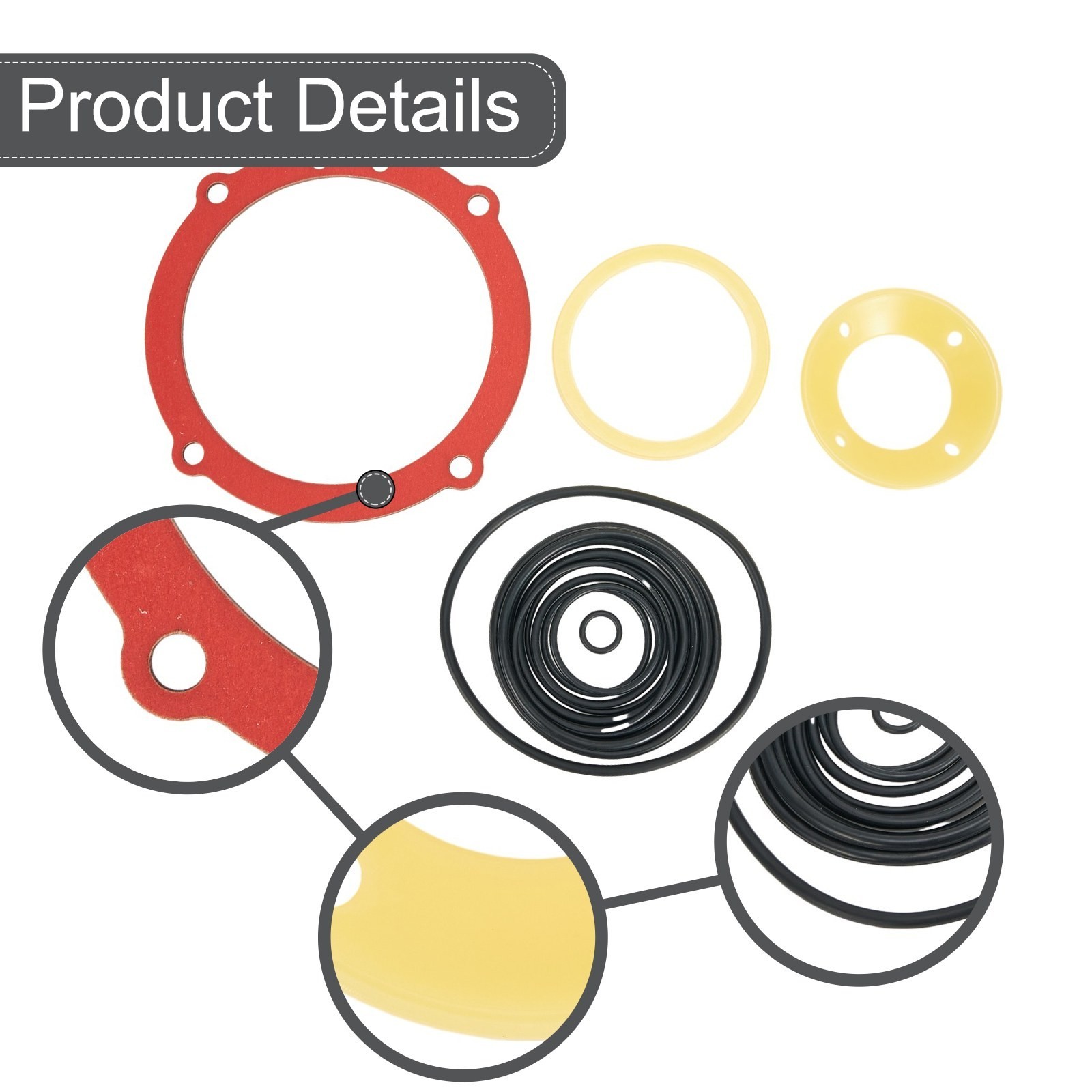O-Ring Rebuild Kit F350S Cylinder Seal 501001 Cap Gasket Main Valve Spring500407