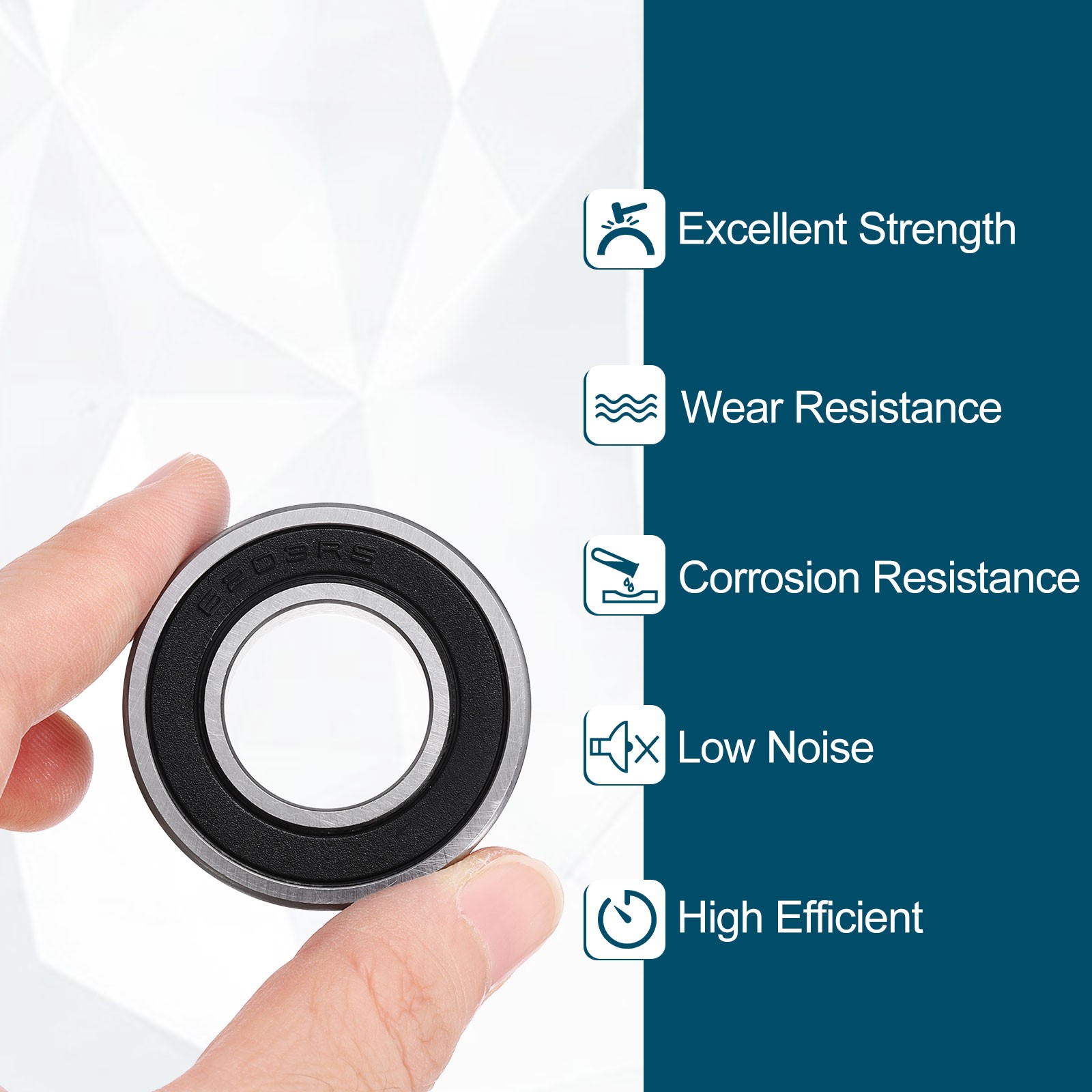 2Pcs 204012-2RS Non-Standard Ball Bearings 20mm ID x 40mm OD x 12mm Thickness