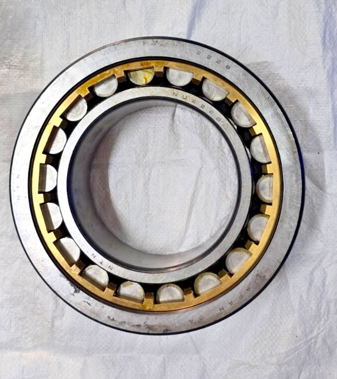 NU 2228 M C3 Cylindrical Roller Bearing USED NTN JAPAN BRONZE CAGE RUSTED NU2228