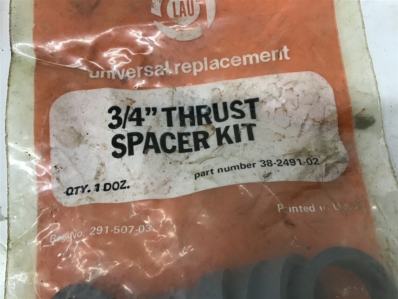 Lau 1″ And 3/4″ Thrust Spacer Kits 38-2491-02 38-2491-03 Lot Of 2