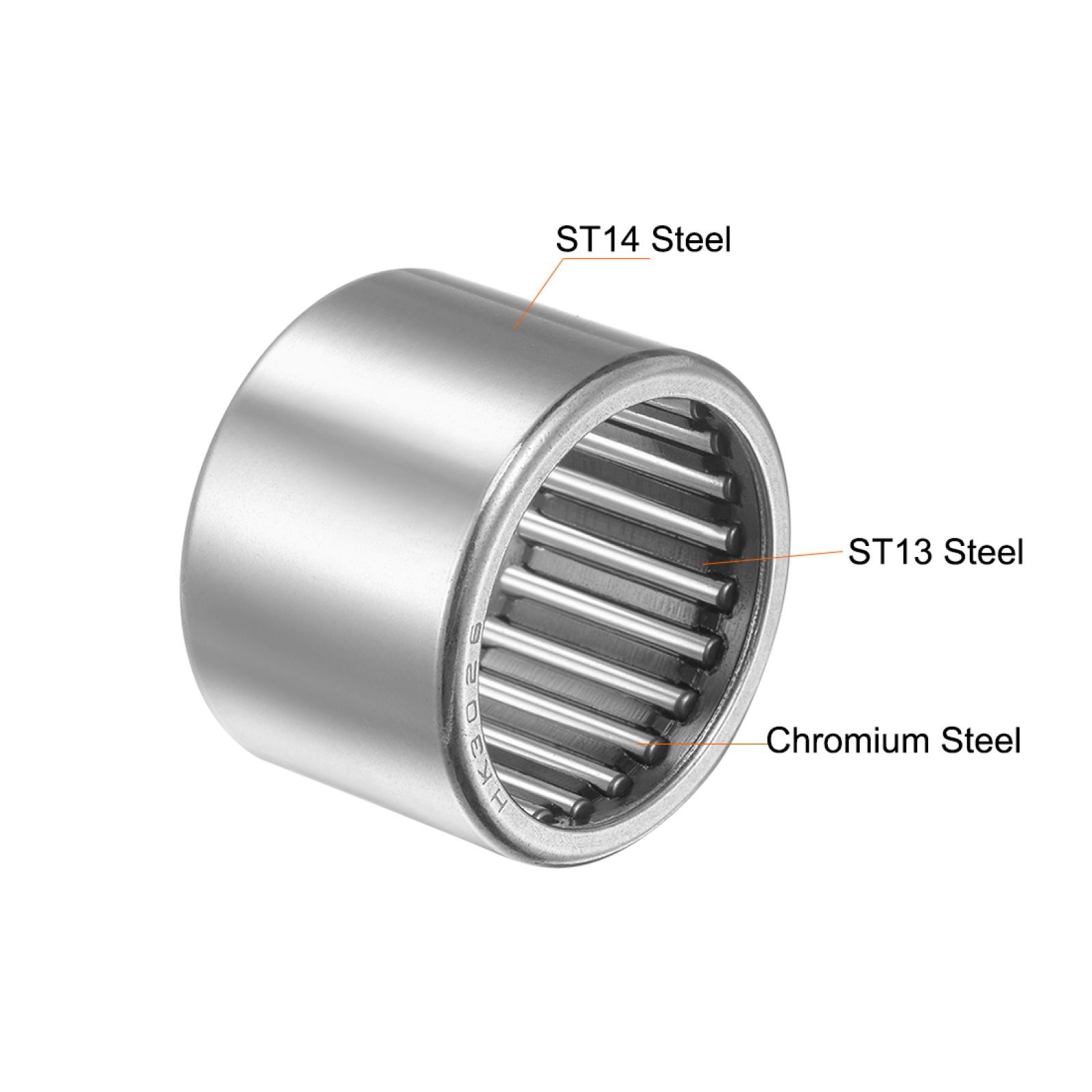 HK3026 Drawn Cup Needle Roller Bearings 30mm Bore, 37mm OD, 26mm Width 5pcs