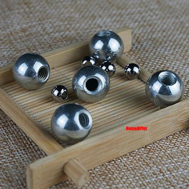 Round Ball 304 Stainless Steel Blind Hole Balls Threaded M2 M3 M4-M12 Ø 5mm~25mm