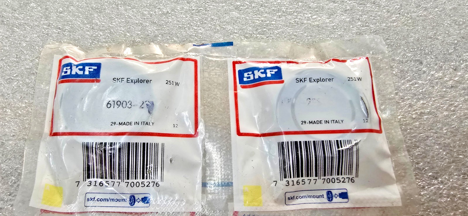 61903 2RS1 Single Row Deep Groove Ball Bearing SKF 61903 2RS1 17x30x7 MM 6903 10