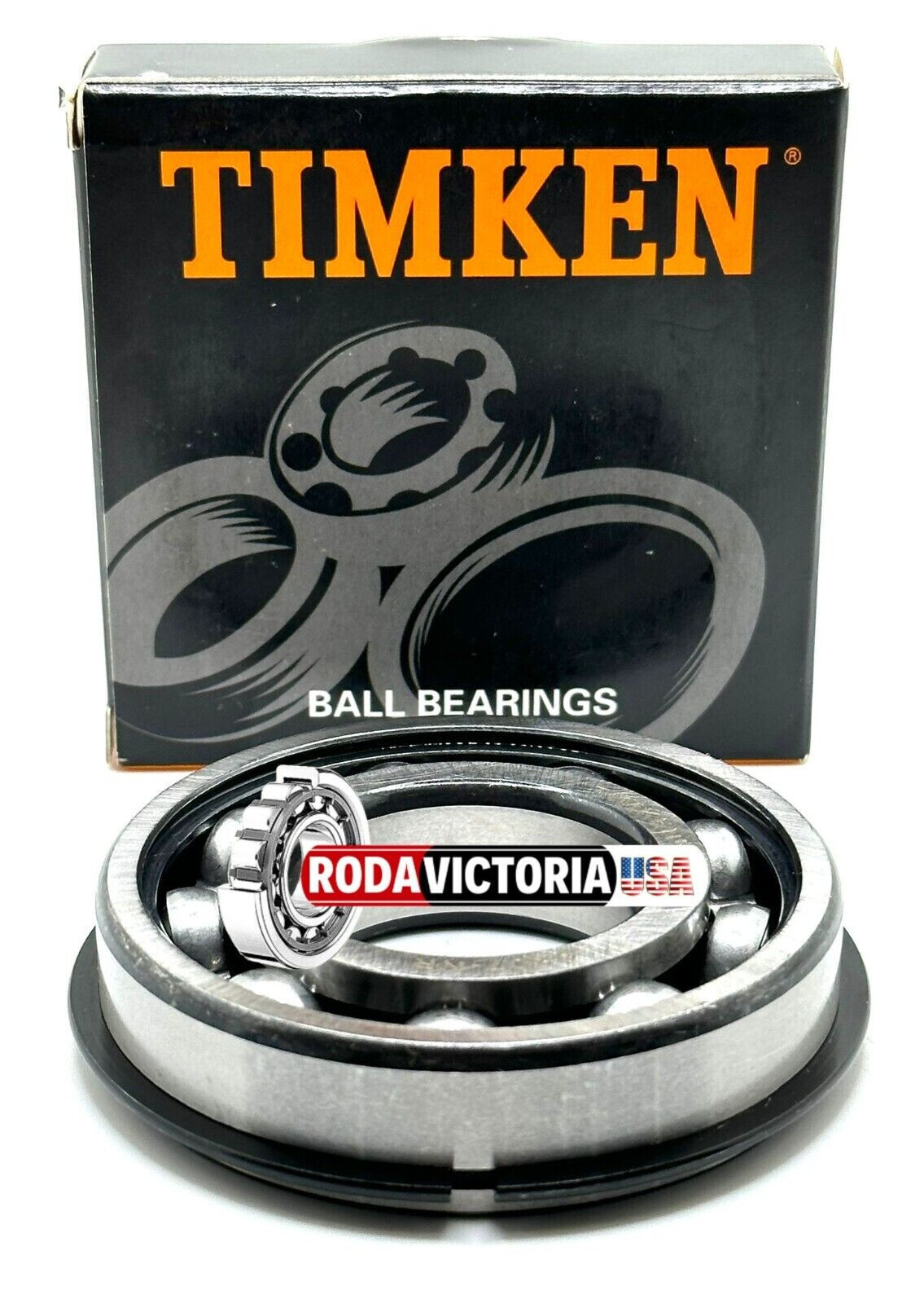 TIMKEN 6207 NR DEEP GROOVE BALL BEARING, OPEN + SNAP RING 35x72x17mm