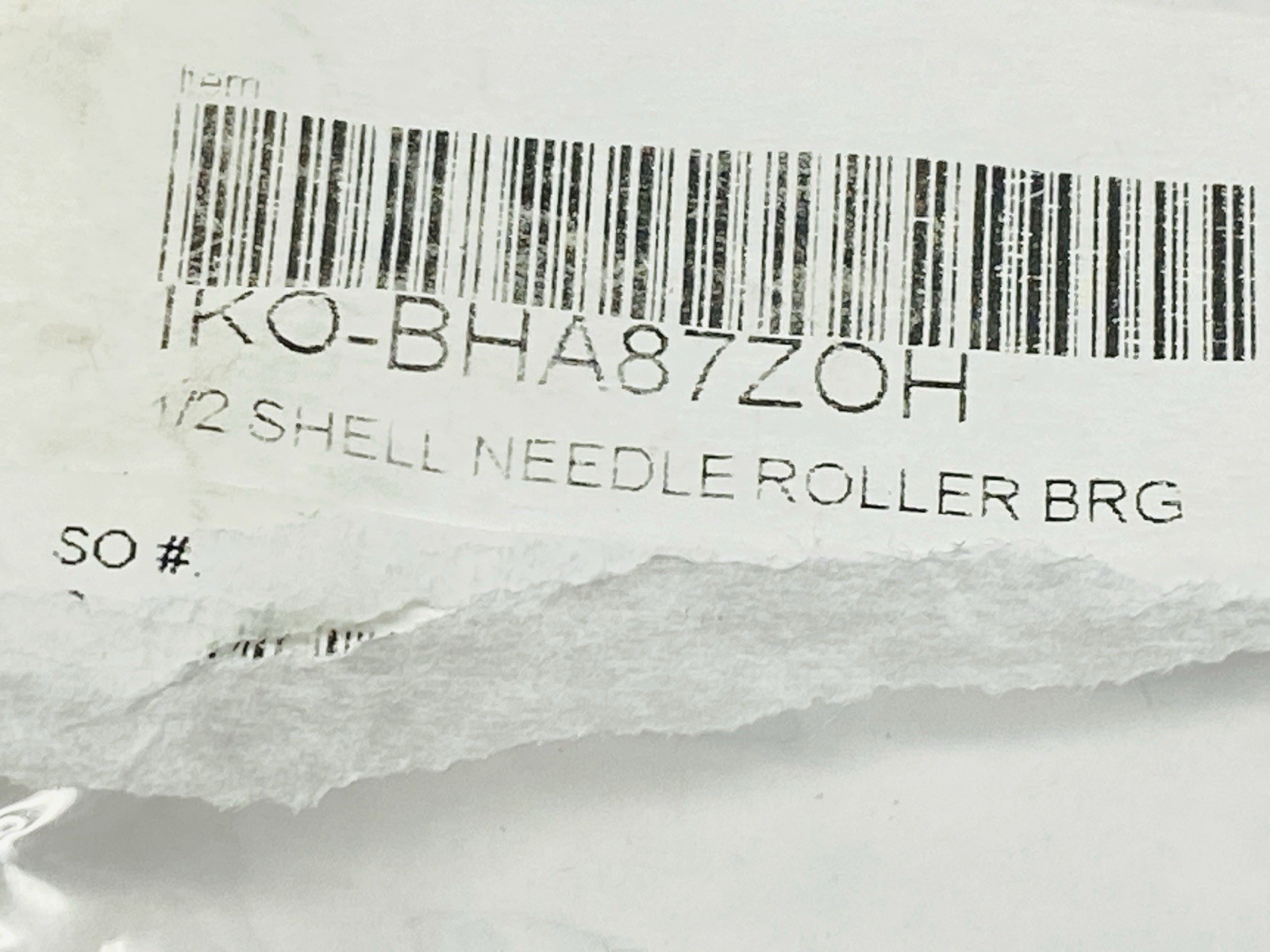 IKO BHA87ZOH Caged Needle Roller Bearing 0.5″ LOT OF 2