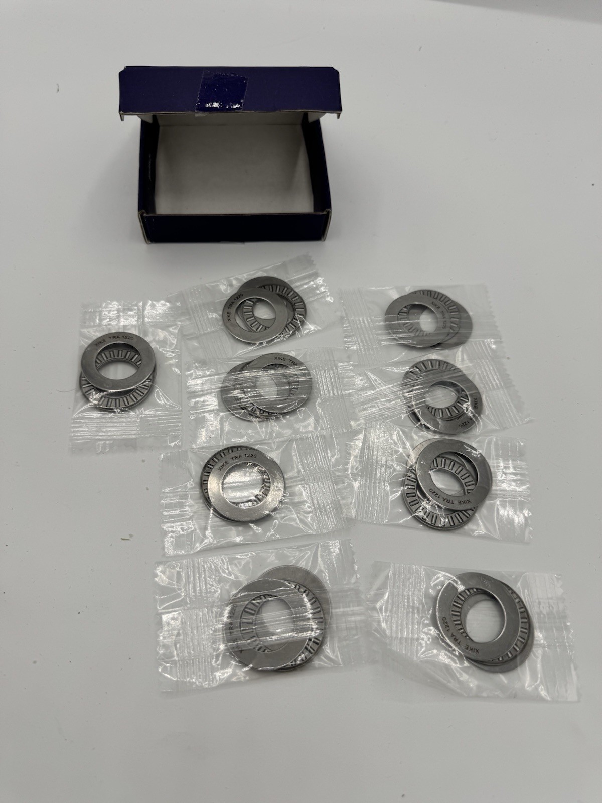 XIKE Thrust Needle Roller Bearing Set ID 3/4″ x OD 1-1/4″ x W 5/64 OD 9 pcs NEW