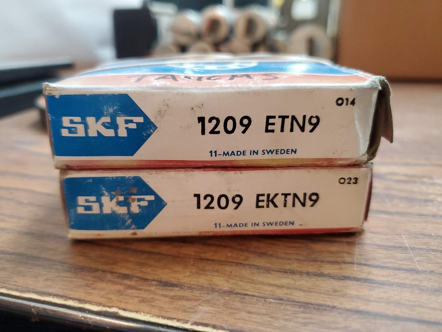 (2-PCS) SKF 1209-EKTN9 Self Aligning Bearing 45x85x19 mm 1209-EK-TN9 (TA46MS)