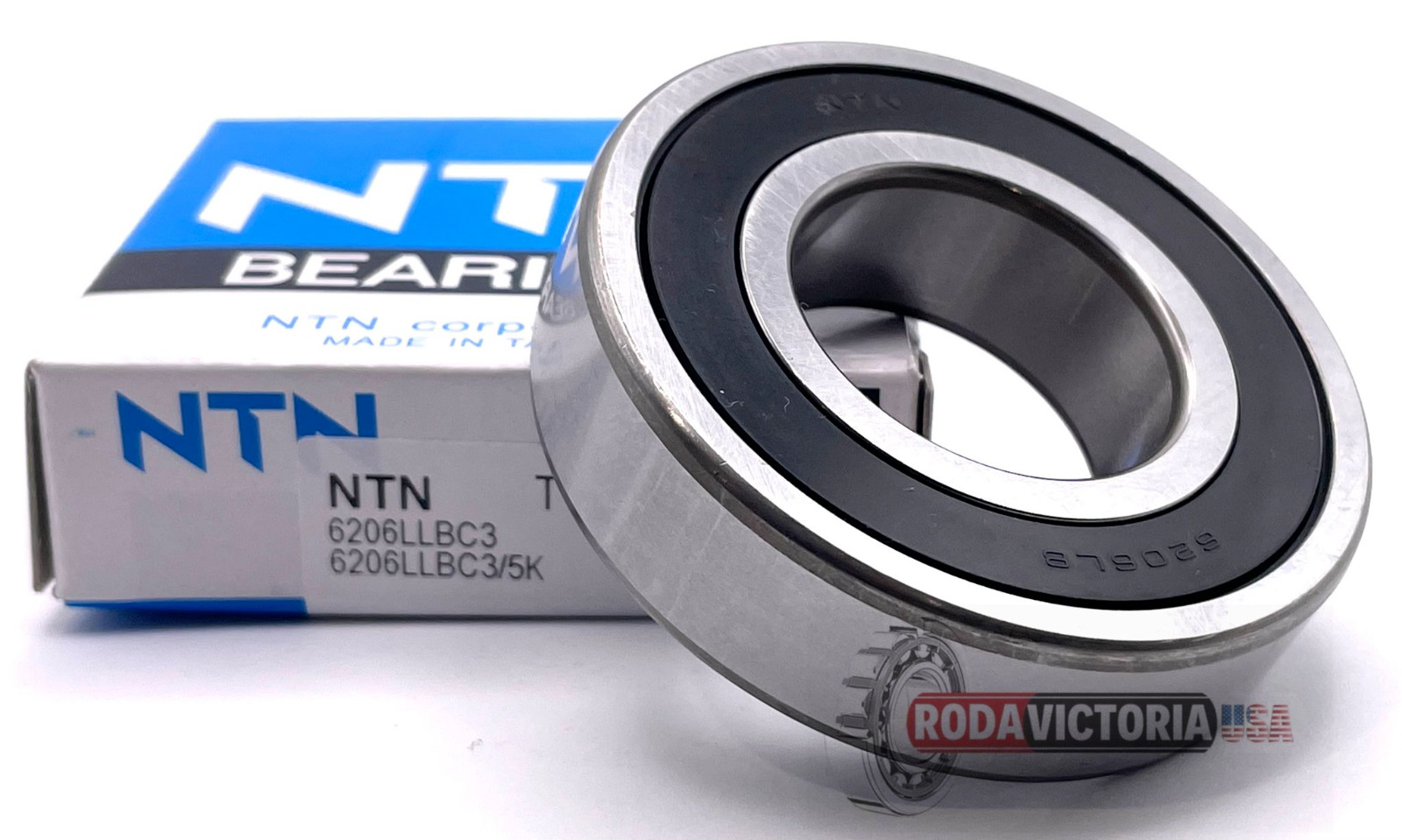 NTN 6206LLBC3 BEARING RUBBER SEALED 6206LLB C3 6206-2RS C3 30x62x16 mm