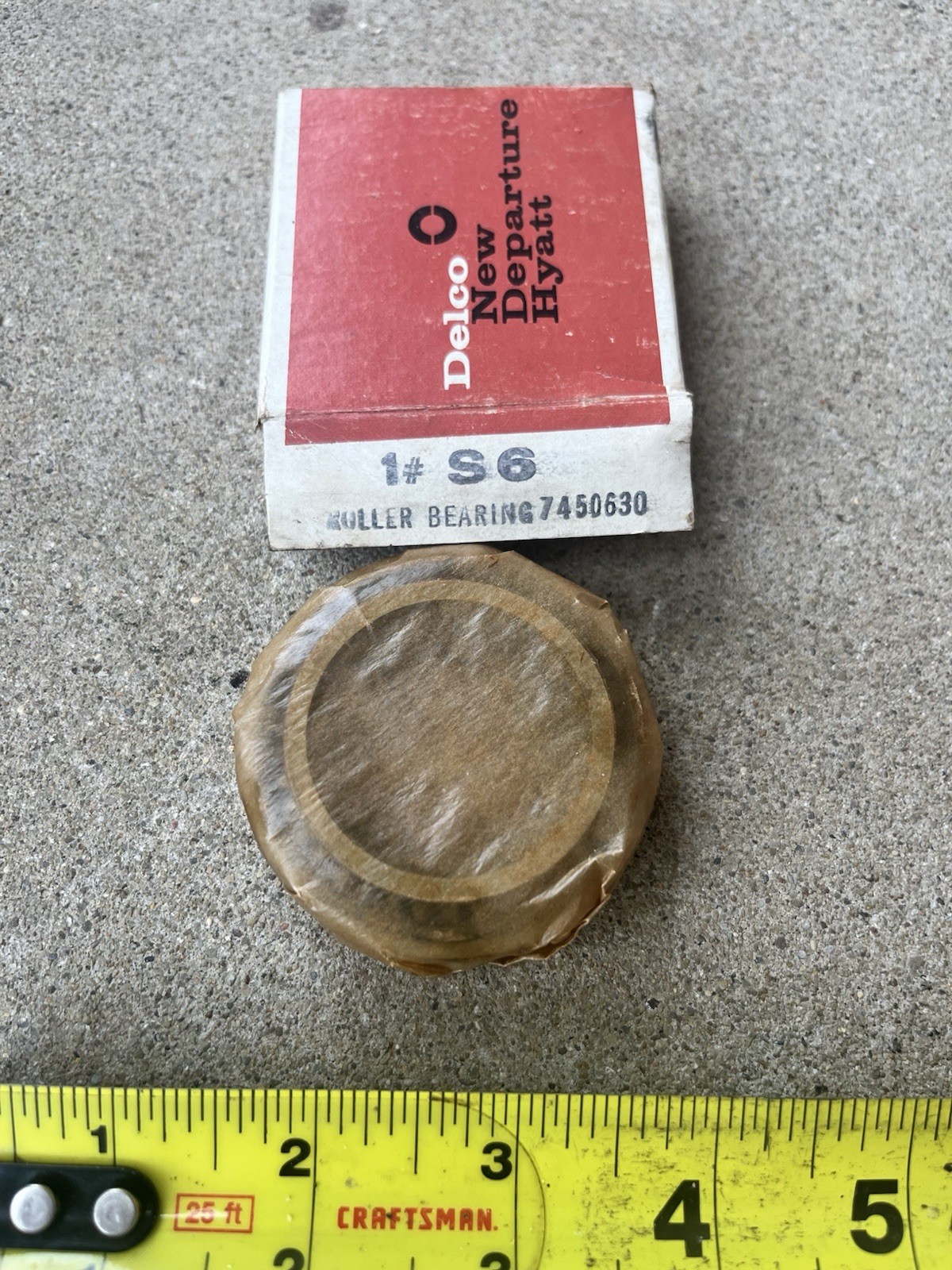 NOS Vintage Delco New Departure Hyatt Bearing – S6 / 7450630