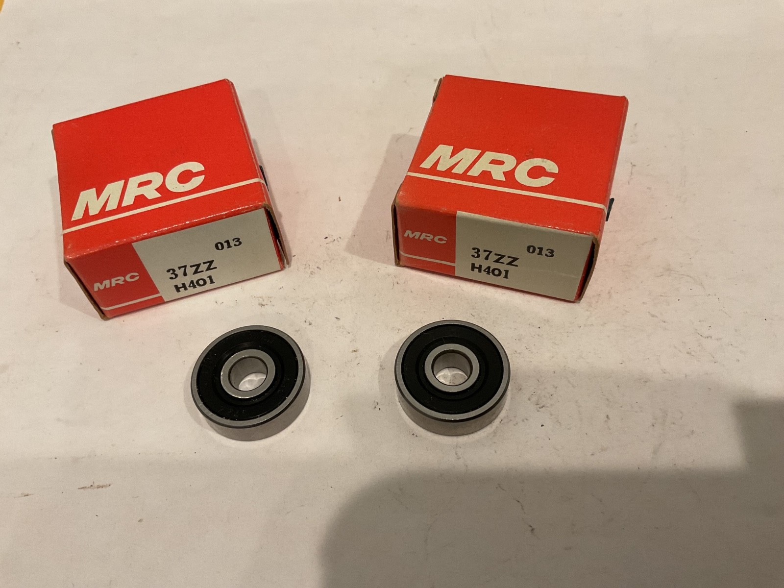 New Qty (2) MRC 37ZZ Deep Groove Bearing, 7mm ID, 22mm OD, 7mm Width