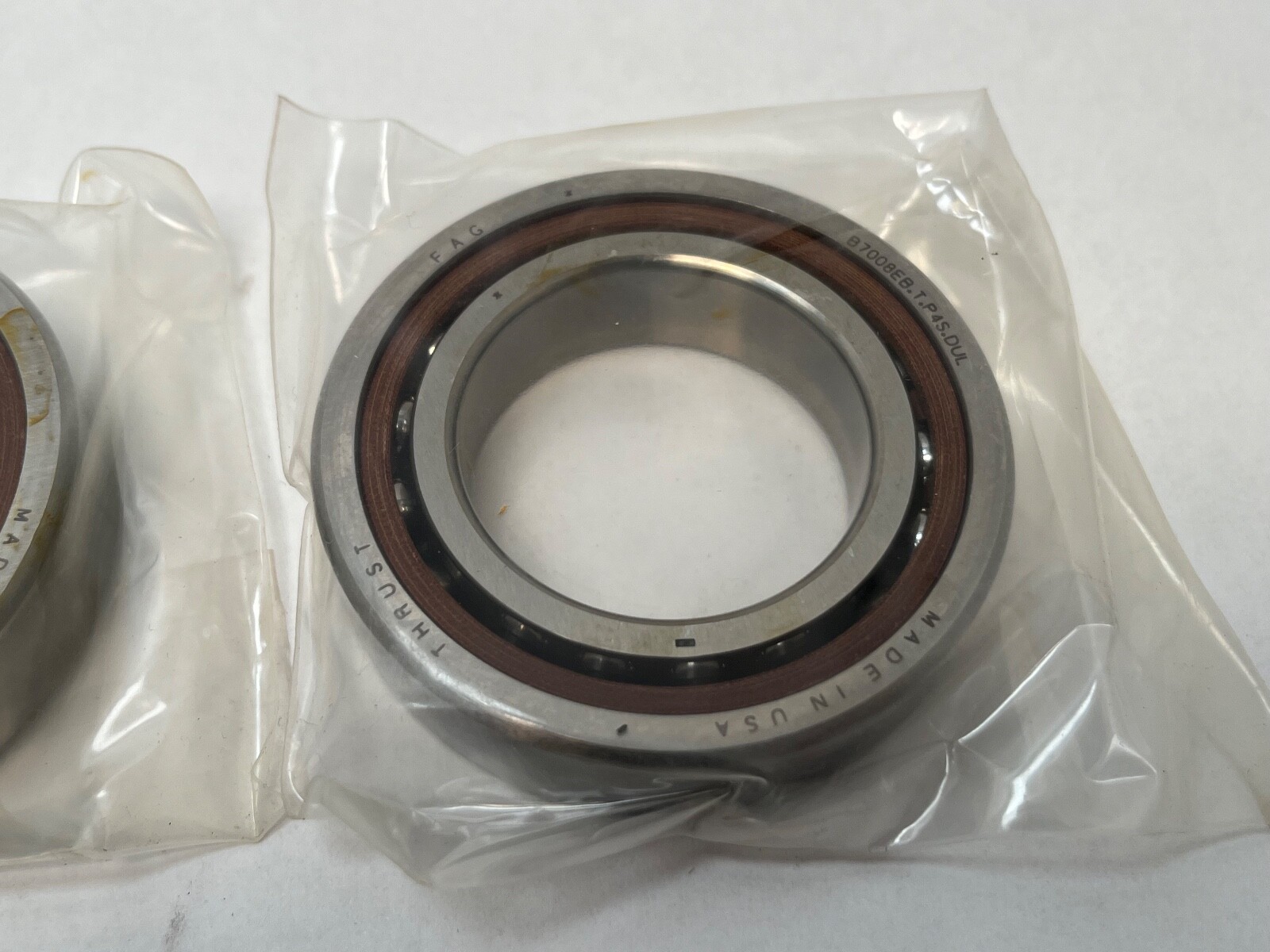 FAG B7008EB.T.P4S.DUL Bearing 40x68x15 mm 7008E B-7008-EB-T-P4S-DUL USA 2 Pcs