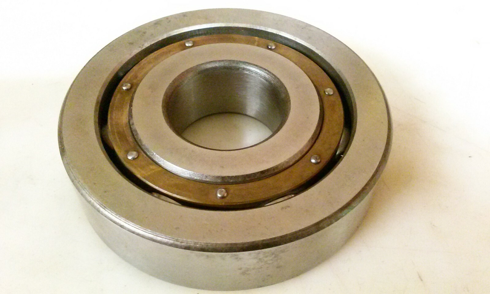 R&M HJ35 riveted brass cage ball bearing, made in England. *