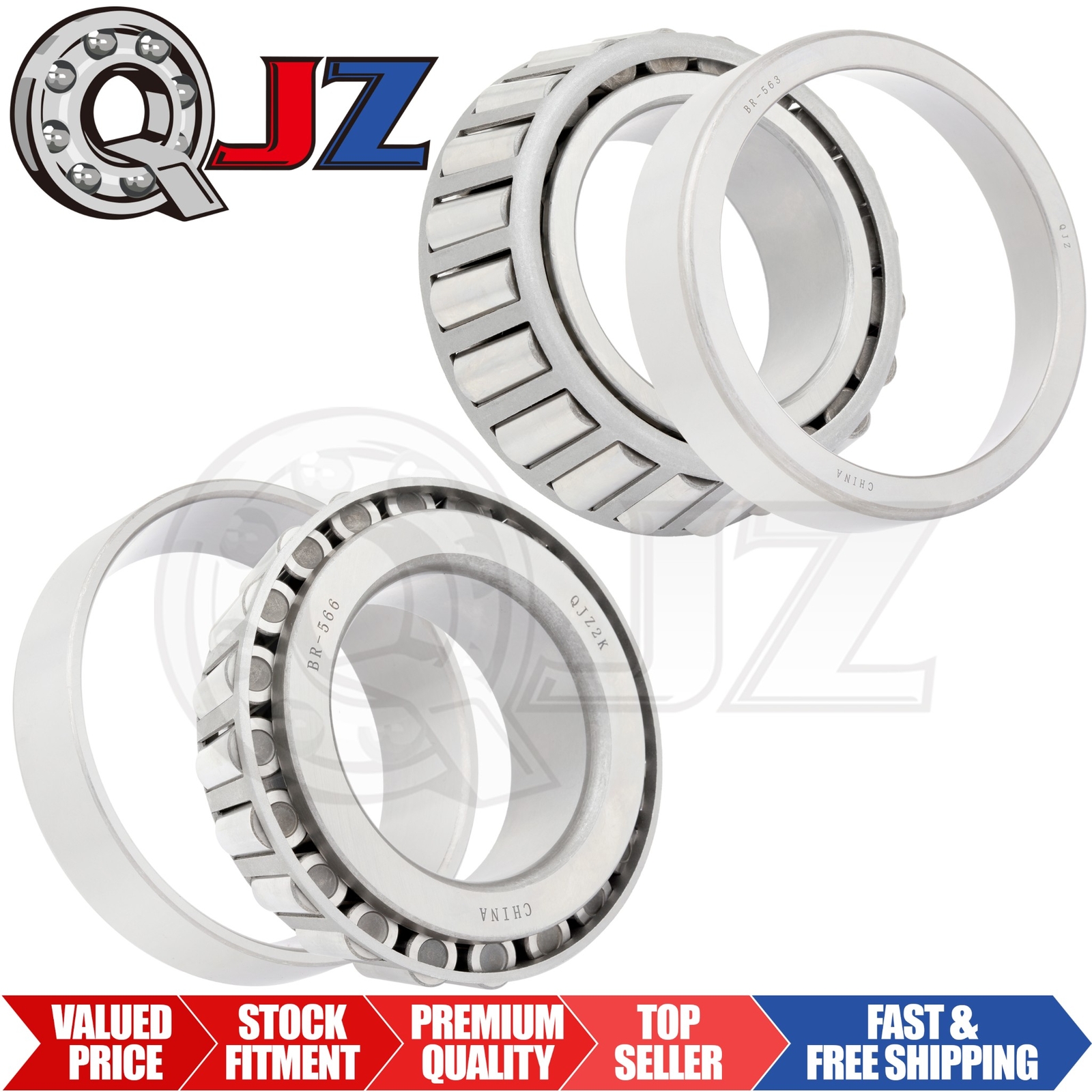 [Qty.2] 566-563 Tapered Roller Bearing Set Cone & Cup [2.75″ Bore x 1.4376″ W]