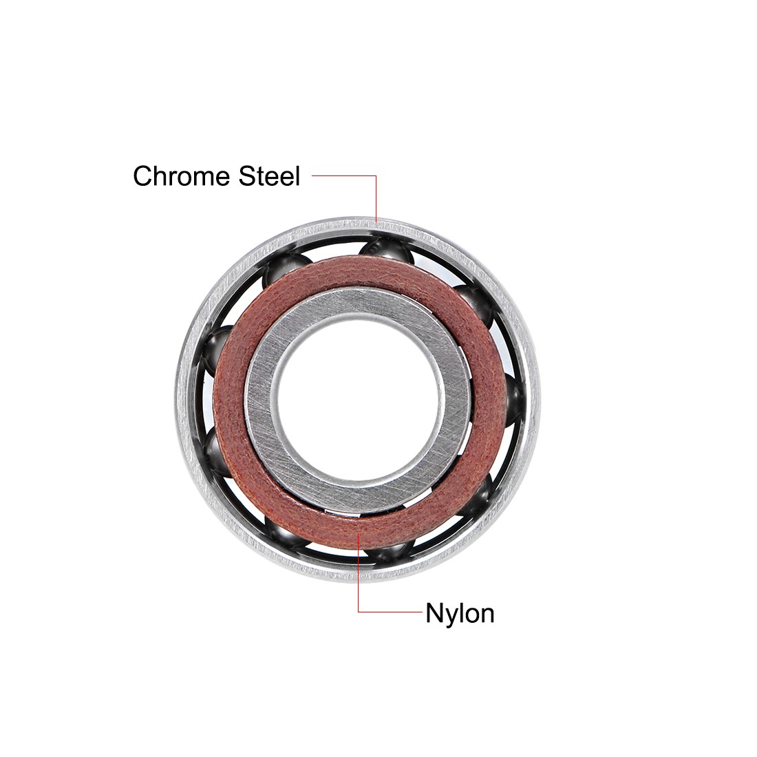 5pcs – 7001AC Angular Contact Ball Bearing Single Row Open 25°Contact Angle