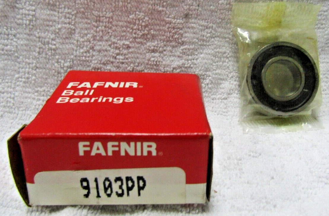 👍NEW FANFIR DEEP GROOVE BALL BEARING .66″ BORE 1.37″ OD .39″ WIDTH 9103PP