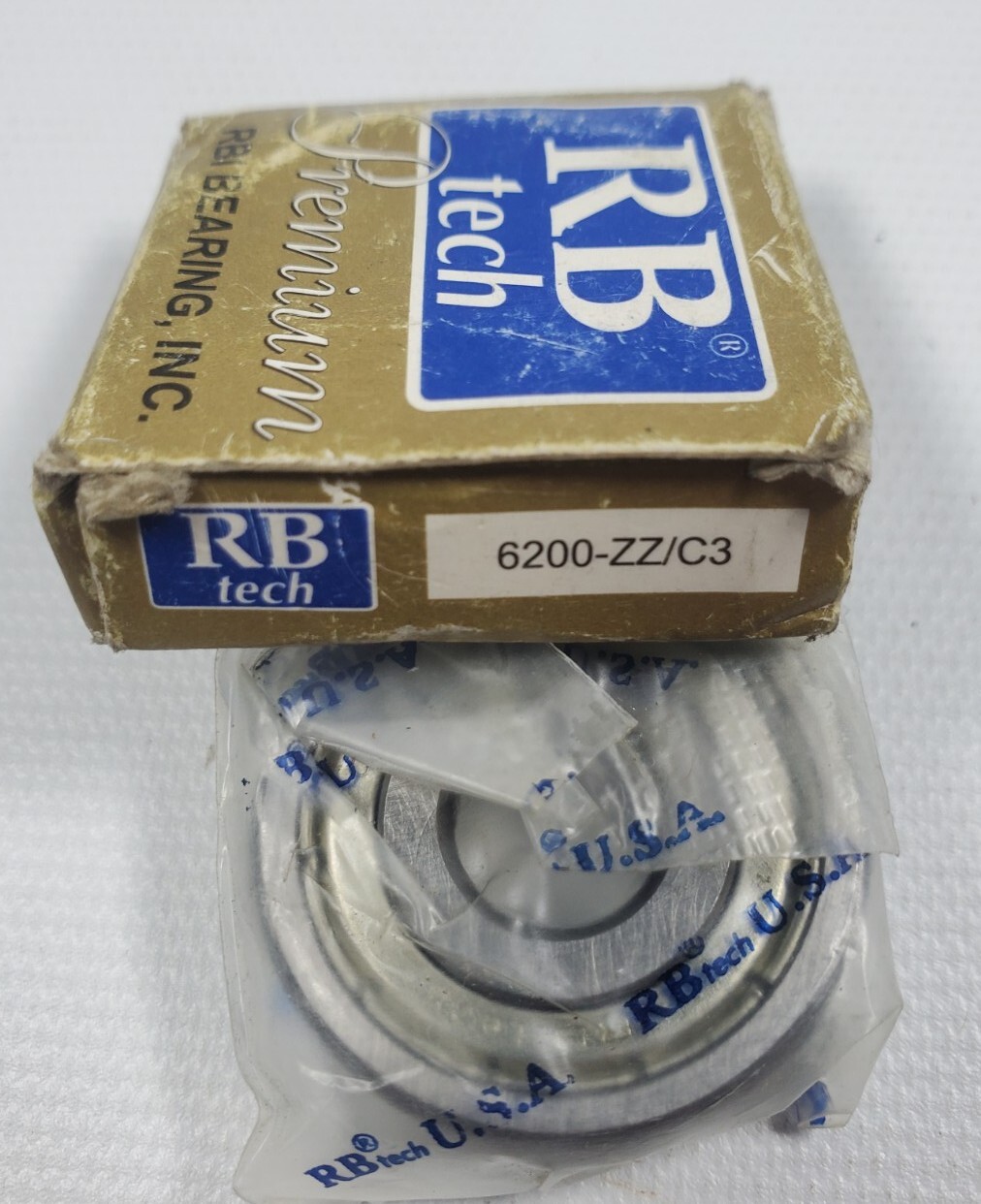 6002-ZZ C3 RB Tech Brand Metal Shield Ball Bearing 15x32x9