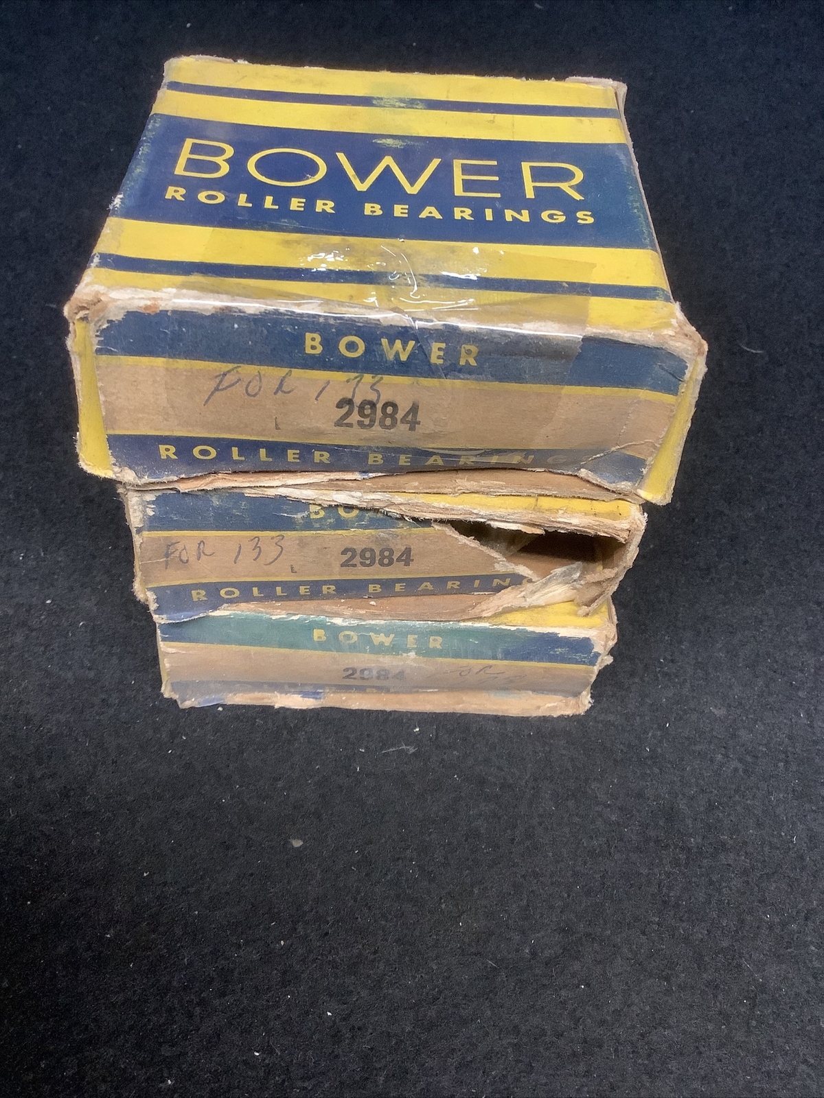 Bower Tapered Roller Bearing Cone 2984 NOS Set Of 3 (ST1203)