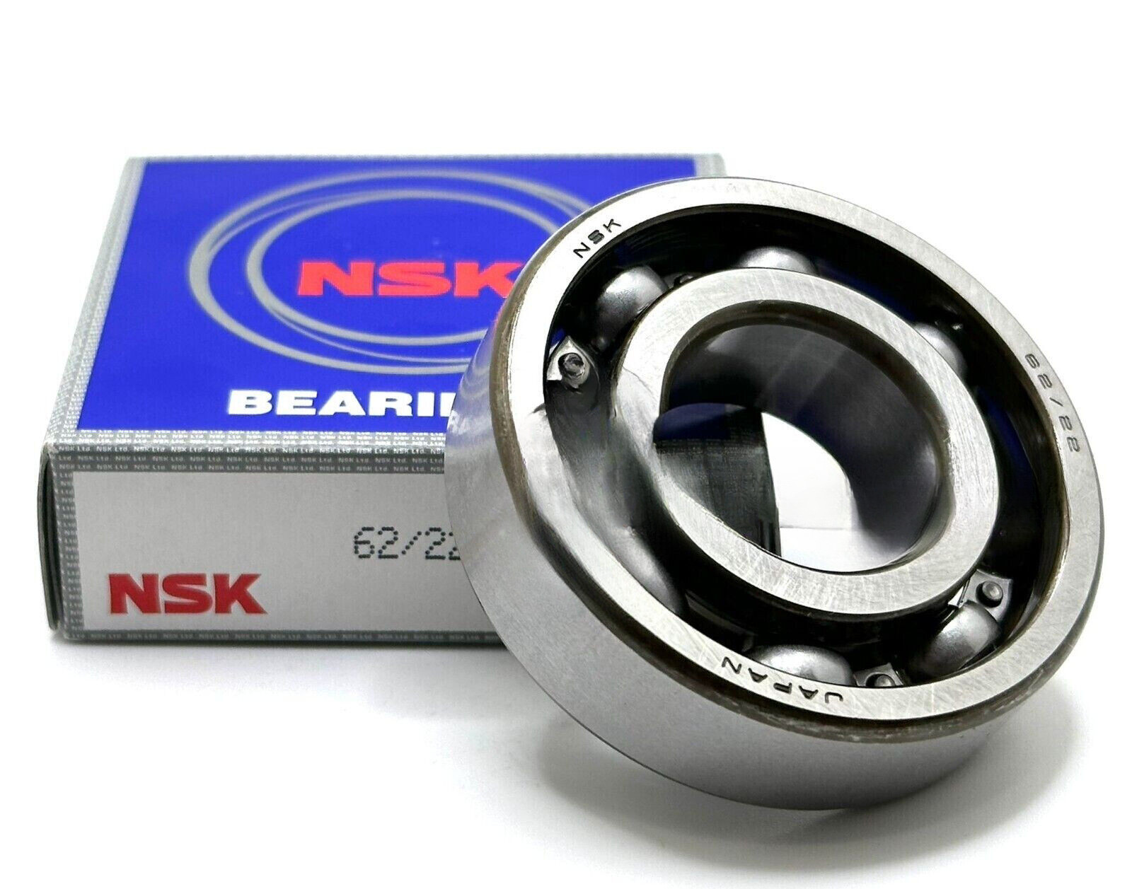 NSK 62/22 BALL BEARING, OPEN TYPE, NO SEALS 22x50x14 mm