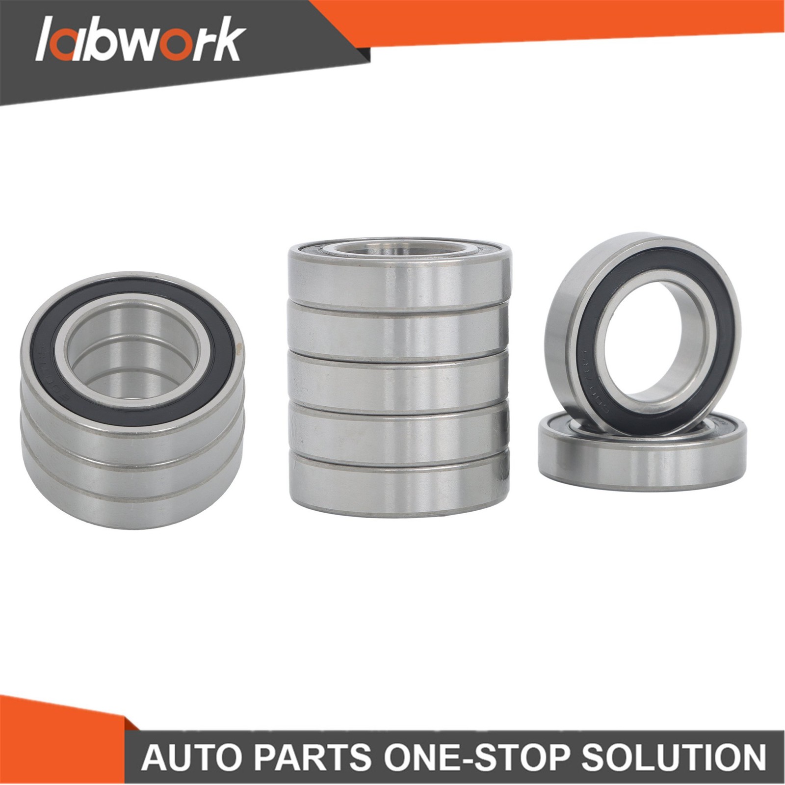 Labwork 6007-2RS Deep Groove Bearings 10pcs 35x62x14mm Rubber Sealed Set