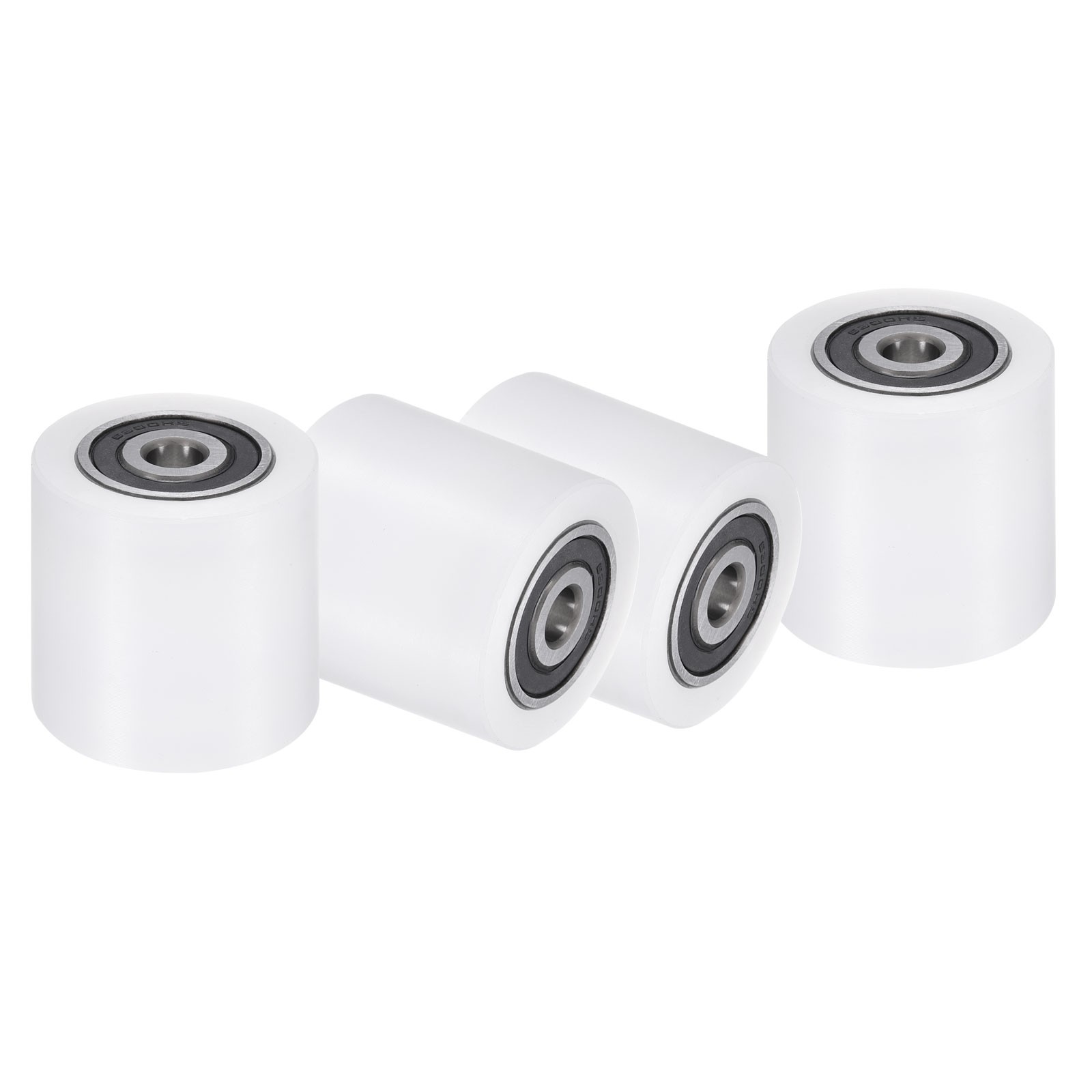 4Pcs Nylon Roller Wheel with Bearings 3/8″x2″x2″ Nylon Pulley