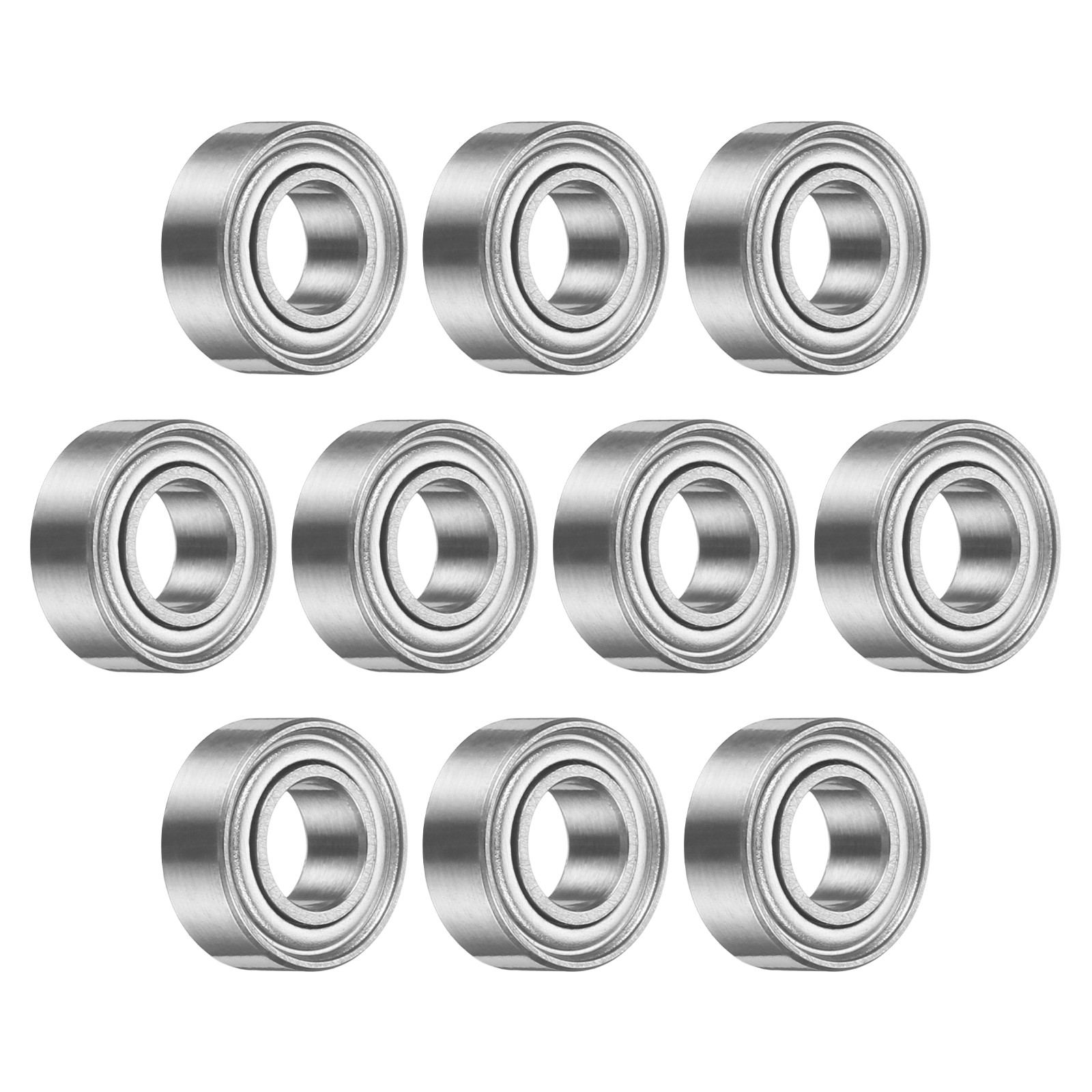 10Pcs MR84ZZ Deep Groove Bearing, 4x8x3mm Metal Double Sealed Bearing