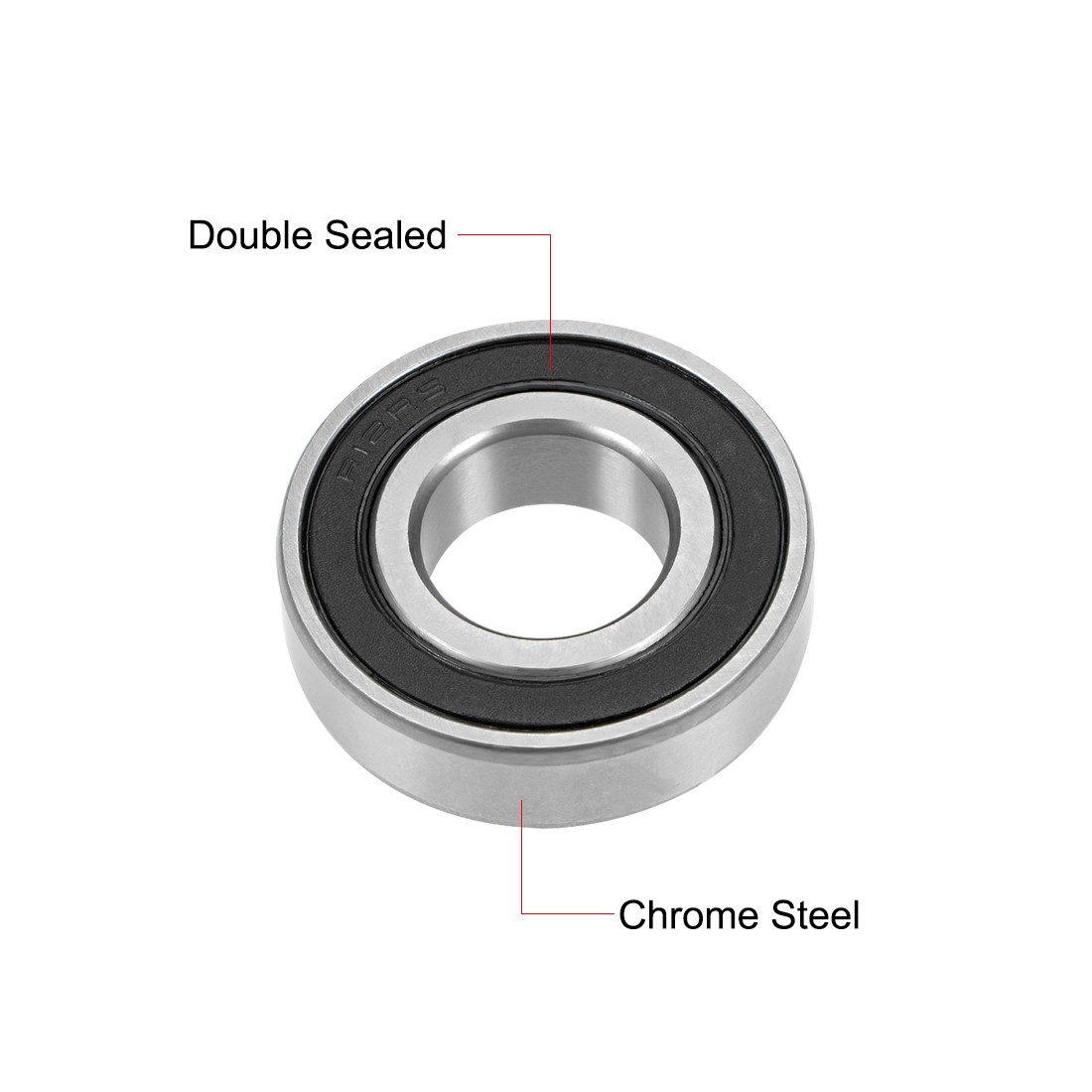 2 Pcs 3/4″x1-5/8″x7/16″ R12-2RS Ball Bearing INDUSTRIAL Double Sealed Bearings