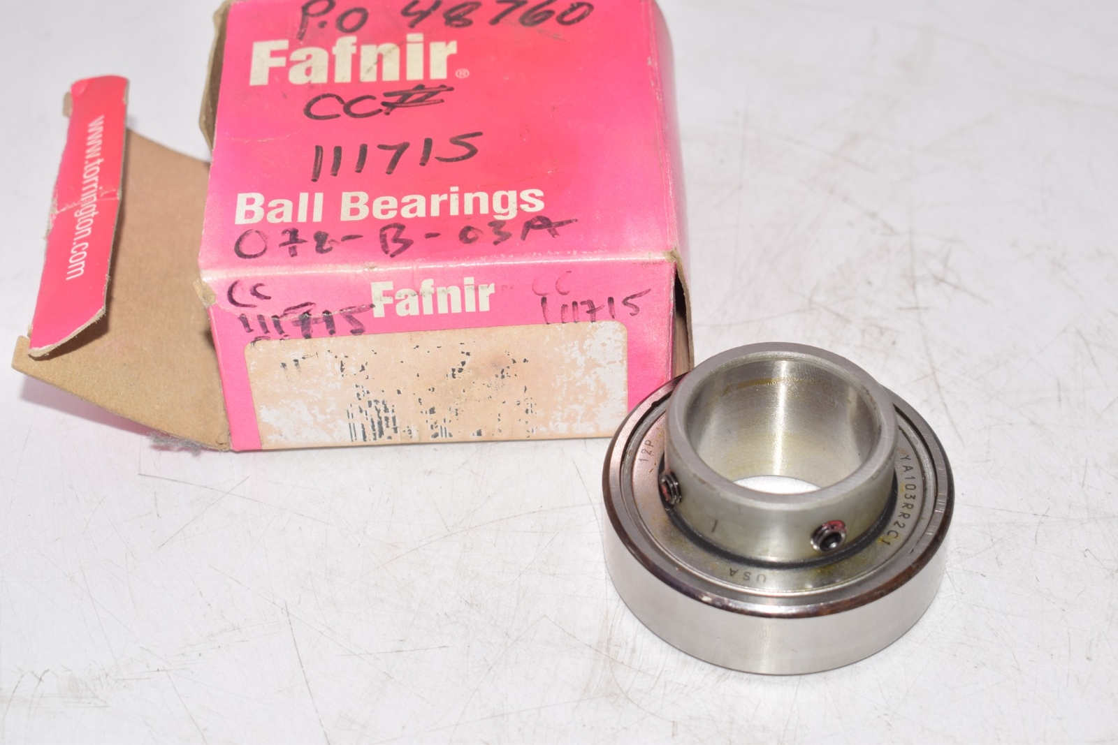 NEW Timken Fafnir YA103RR2C1 Inner diameter: 31.75 mm Outer diameter: 62 mm
