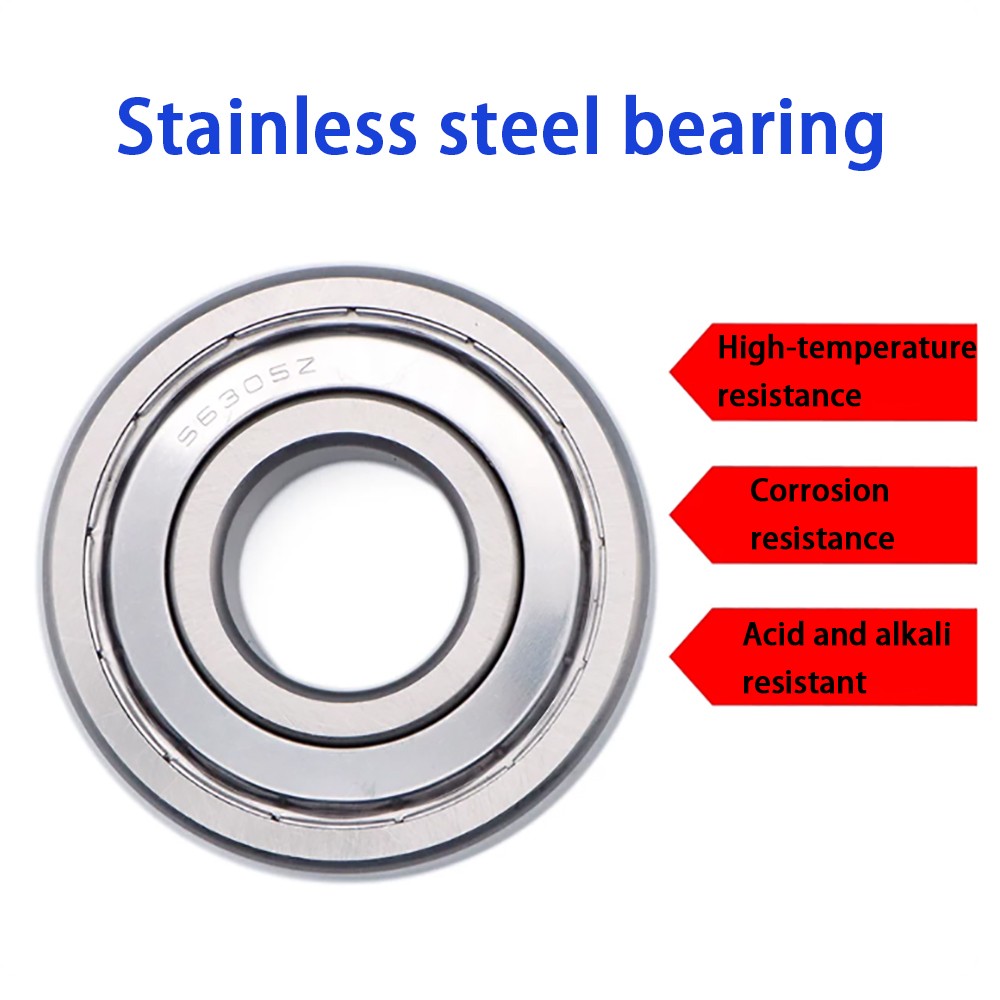 440C SS304 Stainless Steel Bearing ZZ Double Metal Shield ID1-50mm OD3-110mm
