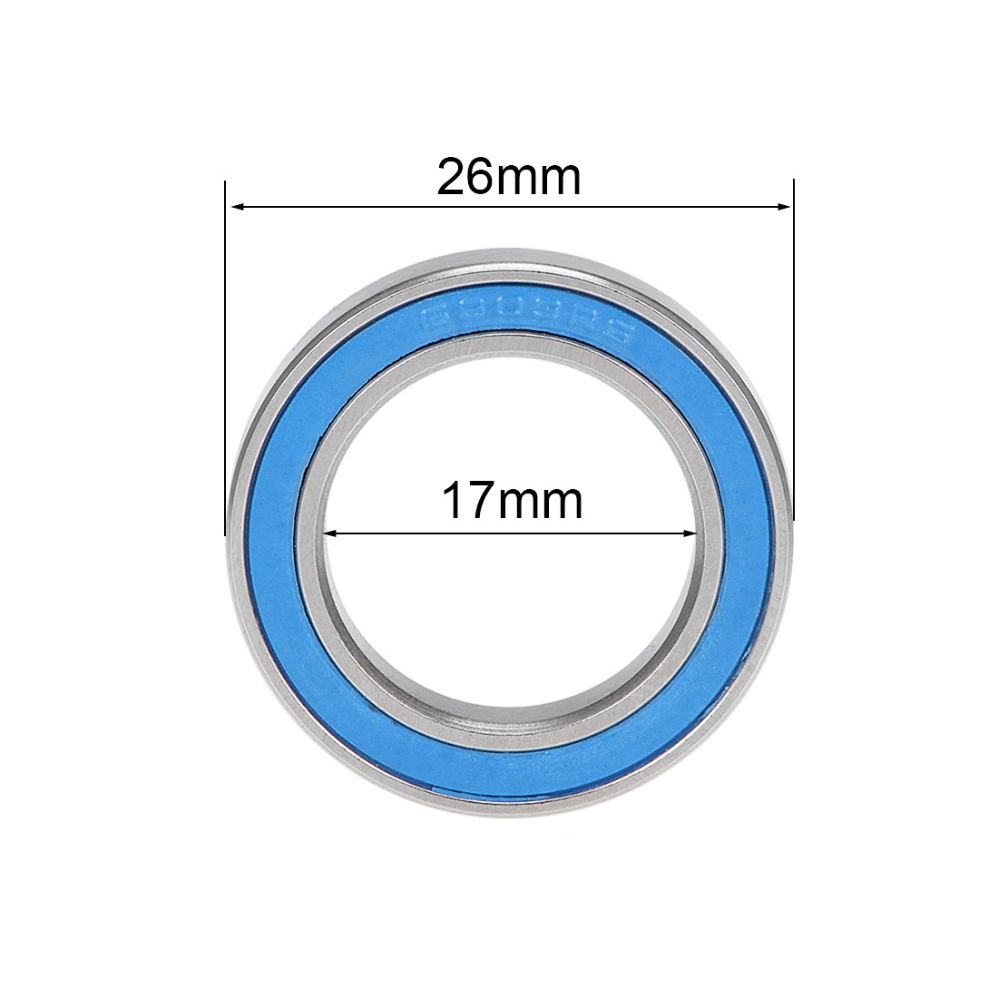 6803-2RS Profonda Scanalatura Cuscinetti Sfera 17mmx26mmx5mm Doppio Sigillo