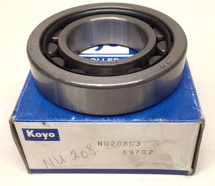 Koyo NU208C3 S9702 Roller Bearing Outer Roller W/Inner Race 18mm 40mm 80mm