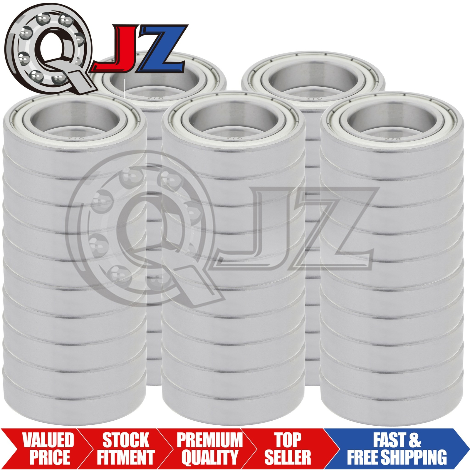 [50-Pk] 6909-ZZ Radial/Deep Groove Ball Bearing 45mm x 68mm x 12mm Metal Shield