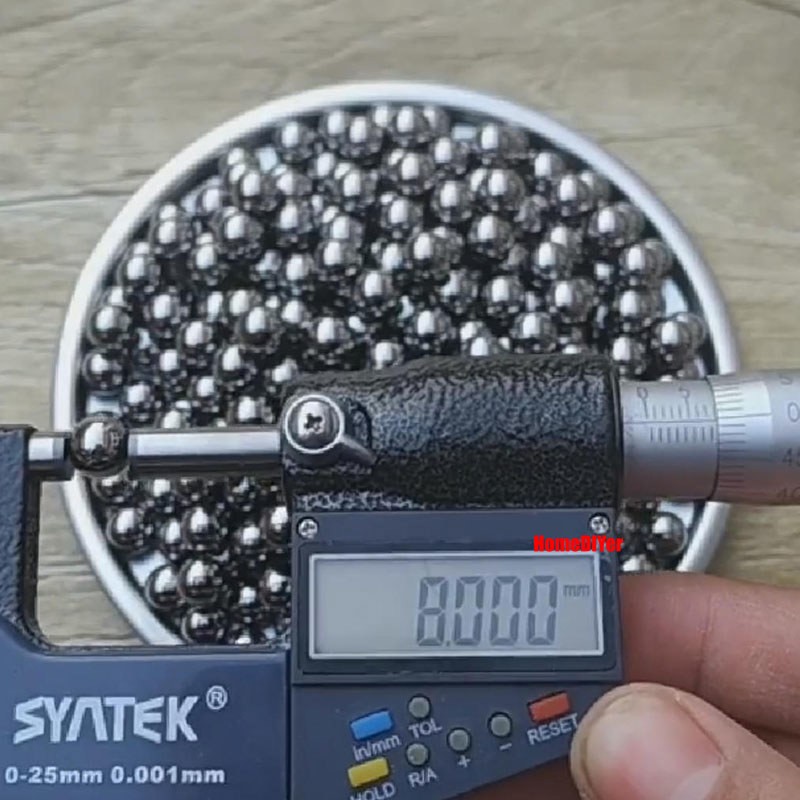 Dia 5.46mm-8.1mm G100 High-Precision Bearing Steel Balls Solid Smooth Metal Ball