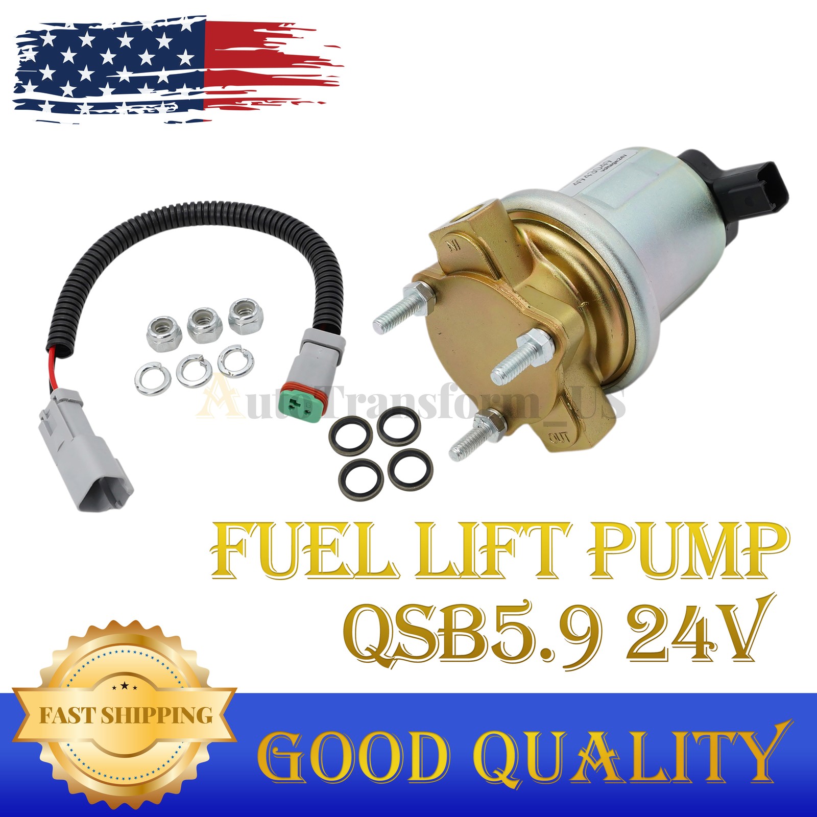 24V Fuel Transfer Pump Fuel lift Pump 5362274 4935731 4932708 4943049 For QSB5.9
