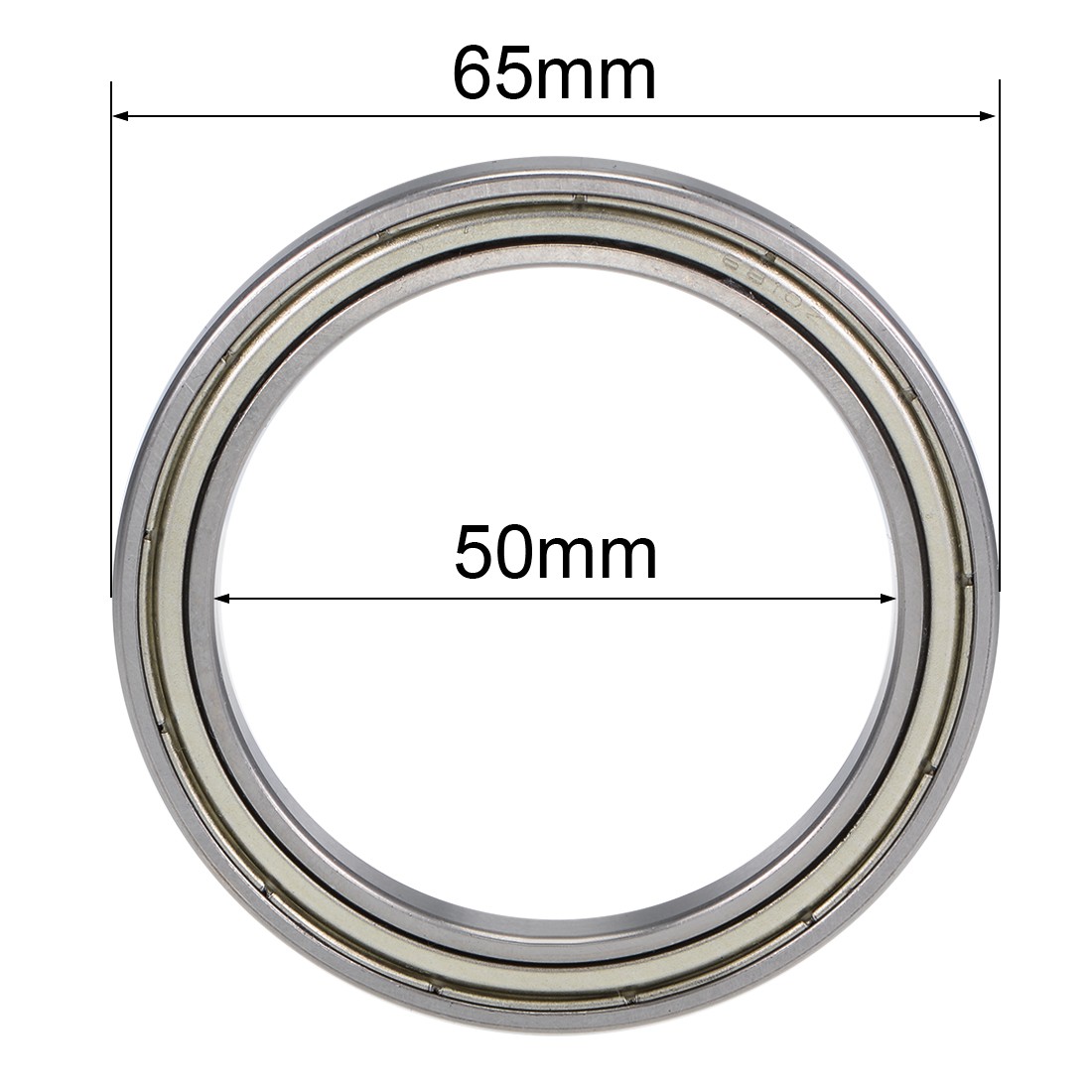 2Set 6810ZZ Deep Groove Ball Bearings Double Shielded Chrome Steel Z2