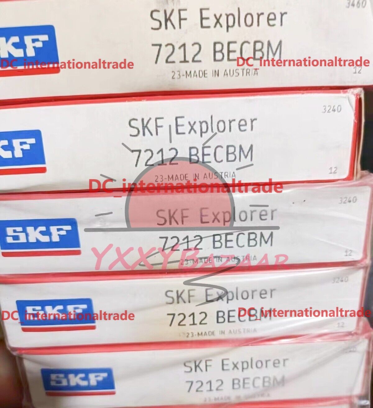 NEW SKF 7212 BECBM single row angular contact ball bearing 1PCS #DC